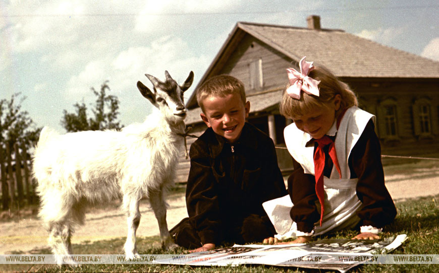 Дети сельского учителя. Колхоз "Рассвет" Кировского района Могилевской области, 1955 год Дети сельского учителя. Колхоз "Рассвет" Кировского района Могилевской области, 1955 год