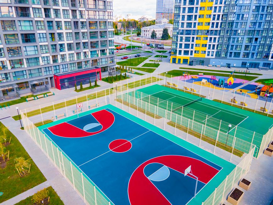 Спортивные площадки в квартале "Африка" Спортивные площадки в квартале "Африка"