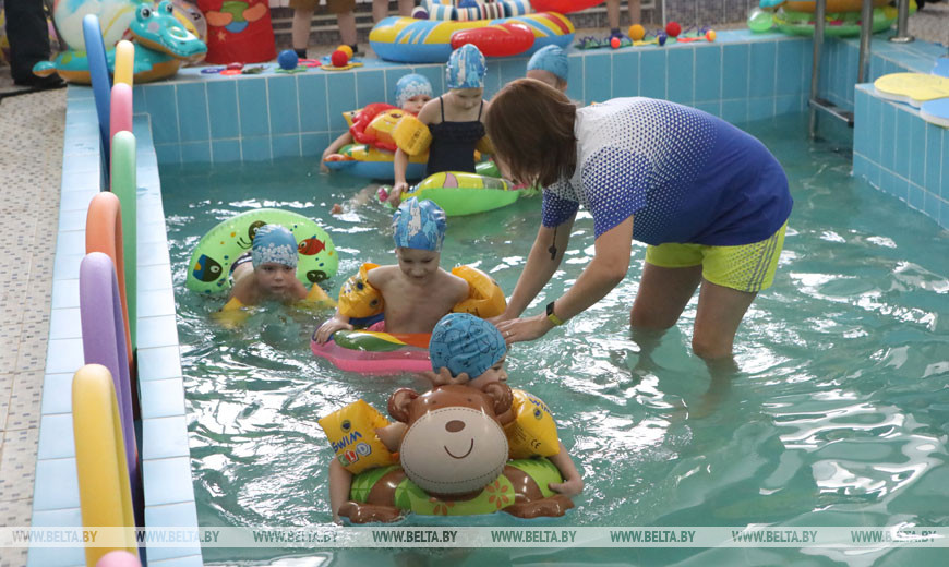 Плавательный бассейн в Комаринских яслях-саду Брагинского района, 2019 год