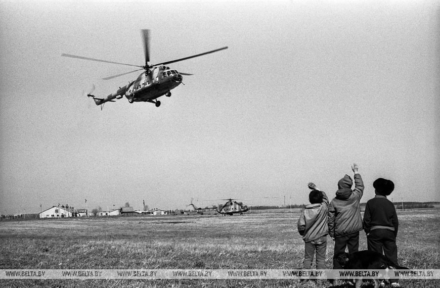 Деревня Веприн Чериковского района. Чернобыльская зона, 1990 год