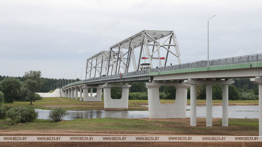 Открытие моста через реку Сож в Славгородском районе, 2020 год