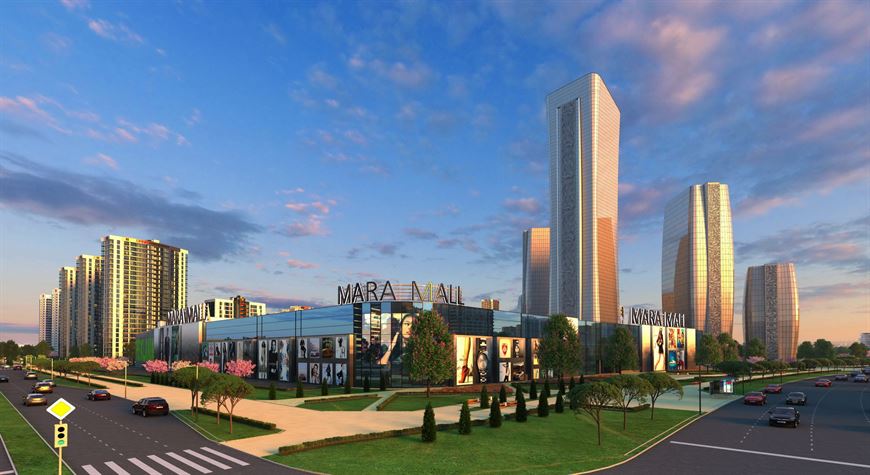 Сейчас идет строительство торгово-развлекательного центра Mara Mall в многофункциональном комплексе Minsk World Сейчас идет строительство торгово-развлекательного центра Mara Mall в многофункциональном комплексе Minsk World
