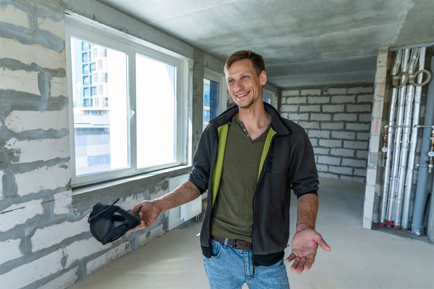 Сергей оценил высокое качество монолита в новостройке Сергей оценил высокое качество монолита в новостройке