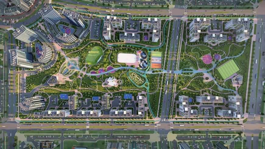 Огромный парк – гордость Minsk World Огромный парк – гордость Minsk World