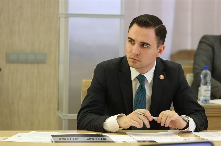 Председатель Молодежного парламента при Национальном собрании Беларуси Егор Макаревич Председатель Молодежного парламента при Национальном собрании Беларуси Егор Макаревич