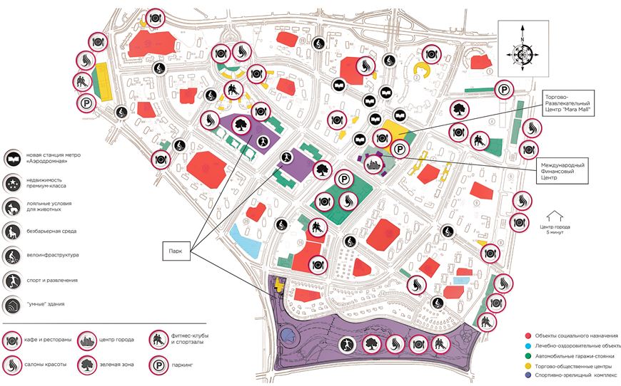 Жильцы смогут найти в комплексе все, что нужно для комфортной жизни
