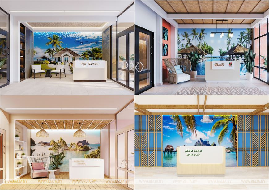 Лобби домов в квартале "Тропические острова"