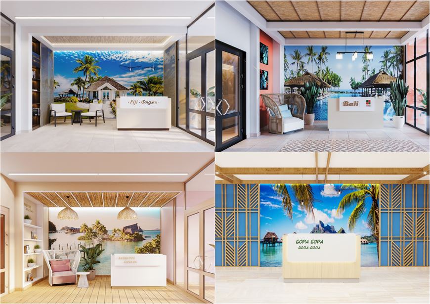 Лобби домов "Фиджи", "Бали", "Барбадос" и "Бора-Бора" в квартале "Тропические острова" Лобби домов "Фиджи", "Бали", "Барбадос" и "Бора-Бора" в квартале "Тропические острова"