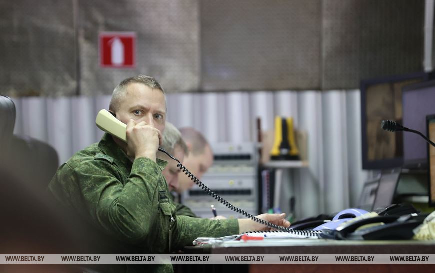 На центральном командном пункте ВВС и войск ПВО