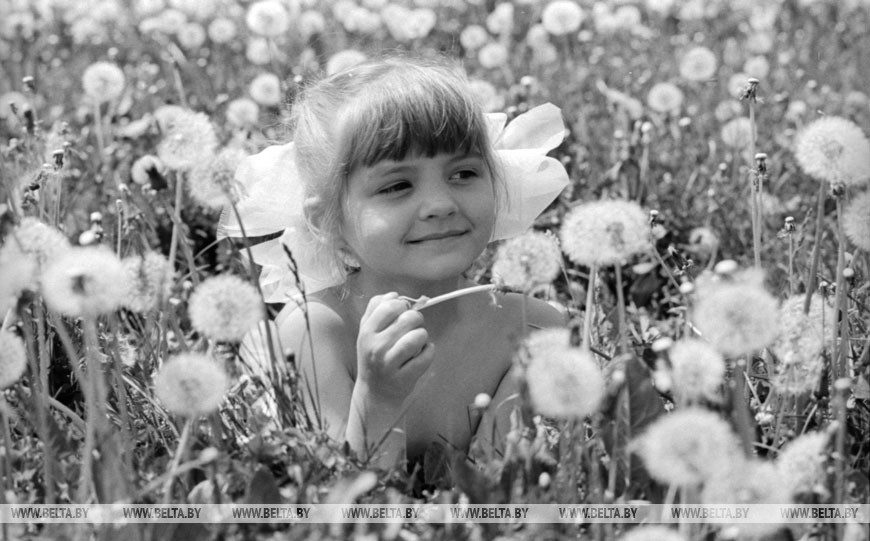 В одуванчиках... (юная горожанка Новополоцка Наташа Иванова), 1992 год