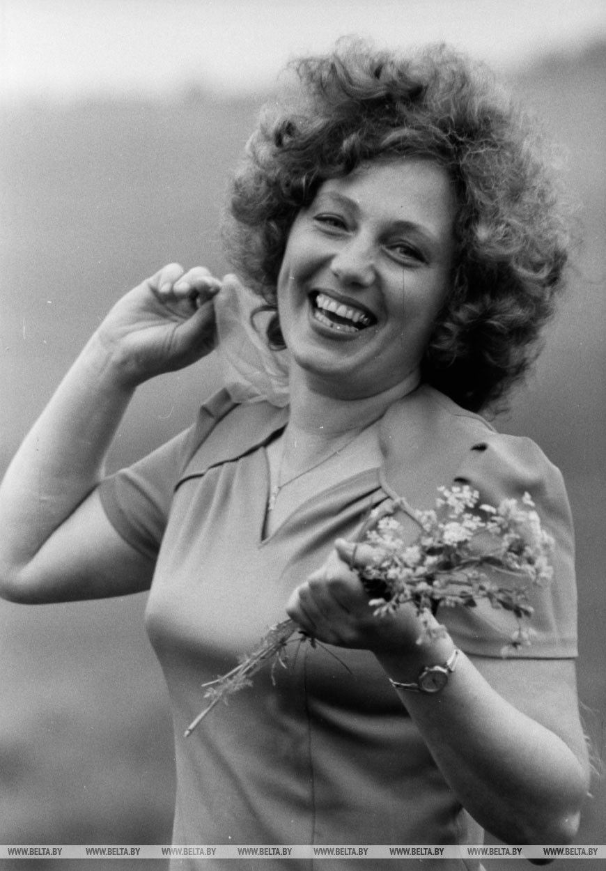 Председатель колхоза Н.В. Лемешева, 1988 год