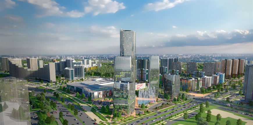 Определяющие объекты комплекса – Международный финансовый центр и торгово-развлекательный центр Mara Mall Определяющие объекты комплекса – Международный финансовый центр и торгово-развлекательный центр Mara Mall