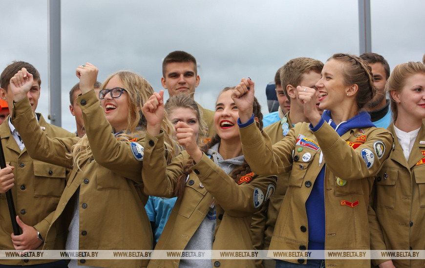 Третий трудовой семестр открыли на Всебелорусской молодежной стройке, 2016 год