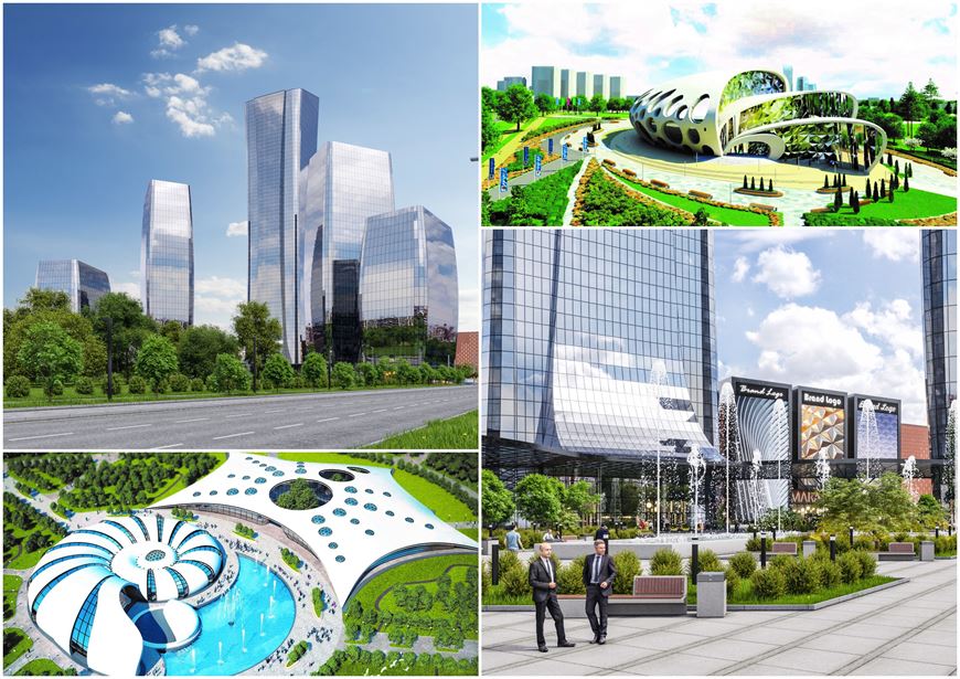 В центре появится Деловой квартал и Торгово-развлекательный центр Mara Mall
