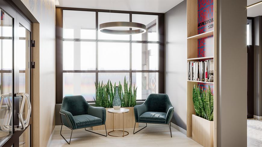 На территории и внутри дома много сочной зелени На территории и внутри дома много сочной зелени