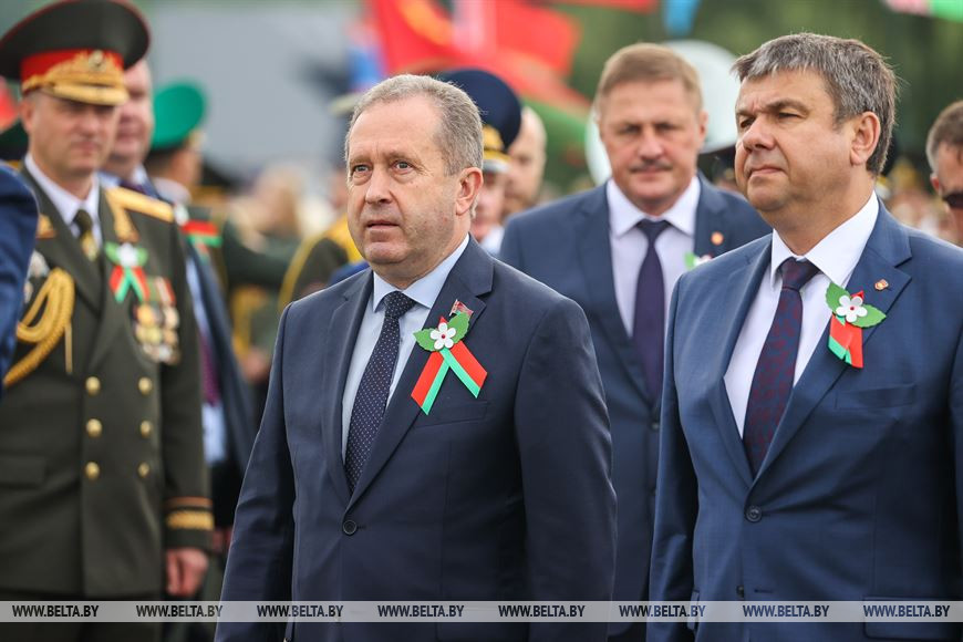 Председатель Брестского областного Совета депутатов Юрий Наркевич и Юрий Шулейко