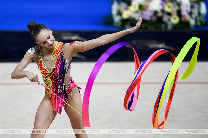 Анастасия Салос во время соревнований