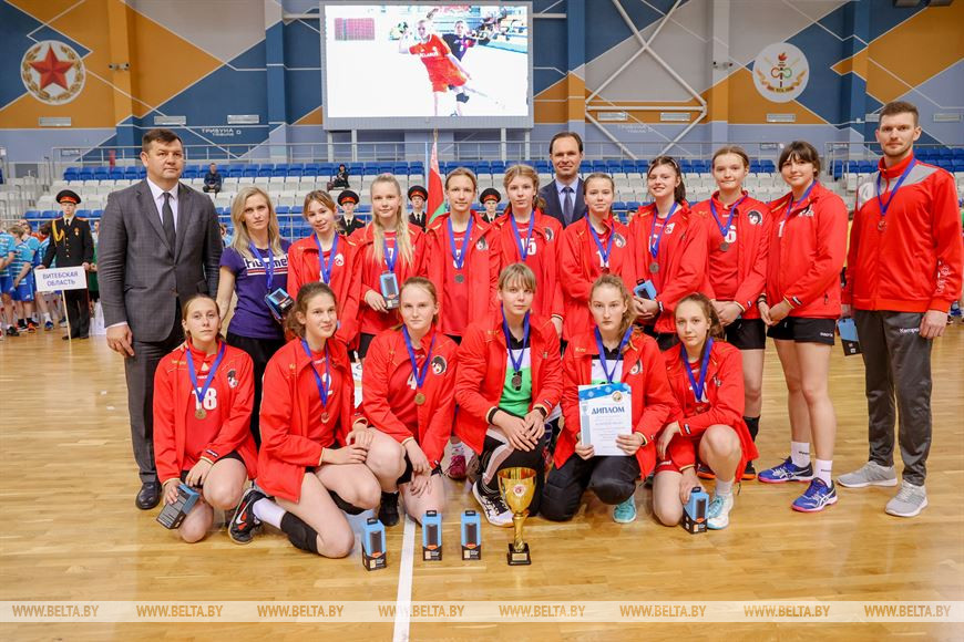 Команда Минской области, занявшая второе место среди девушек 2007-2008 г.р.