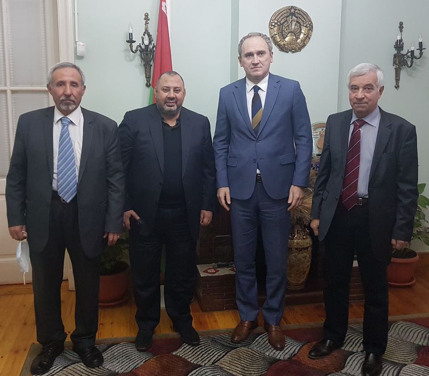 Во время встречи. Фото белорусского посольства в Египте Во время встречи. Фото белорусского посольства в Египте