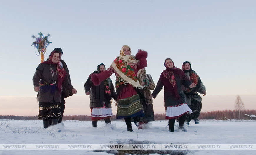 Праздник "Колядки" в деревне Борки Ганцевичского района Брестской области, 2009 год