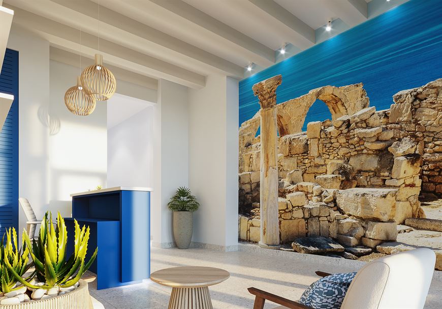 Зона отдыха в лобби дома "Лимасол" Зона отдыха в лобби дома "Лимасол"