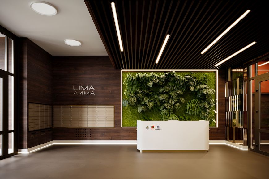 Дизайнерское лобби дома "Лима" Дизайнерское лобби дома "Лима"