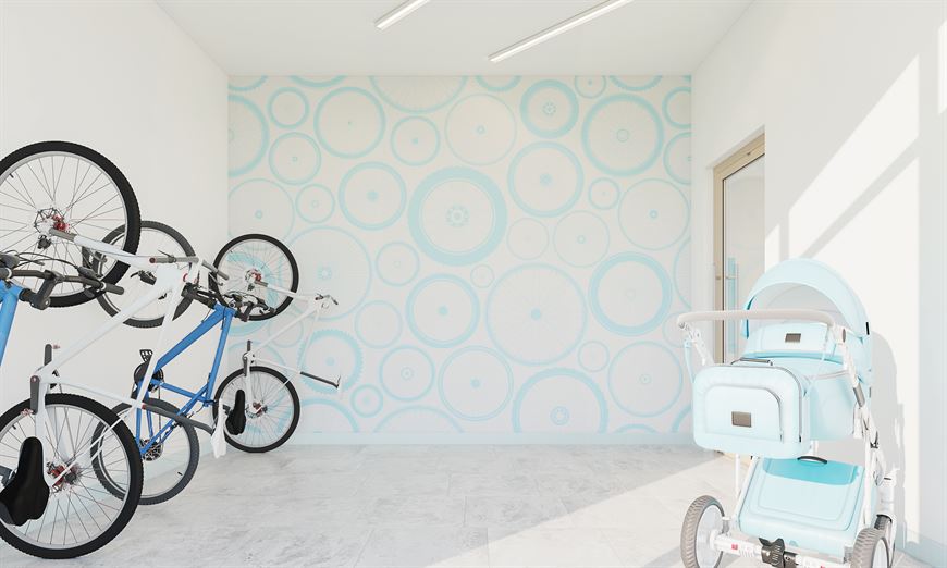 Байк-бокс и паркинг для колясок