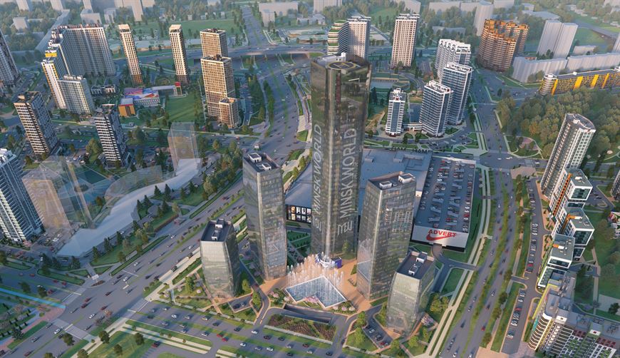 Minsk World с высоты птичьего полета