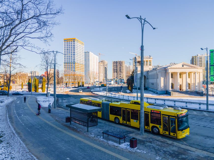 Остановка общественного транспорта в Minsk World