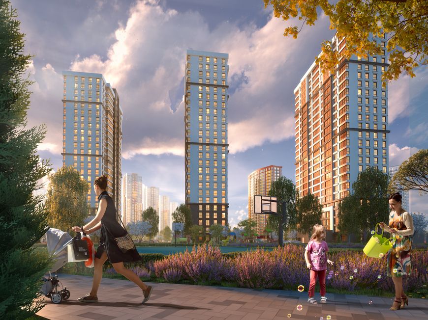 Баскетбольная площадка в квартале «Южная Америка»