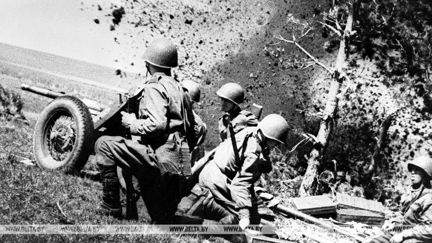 Партизаны во время боя