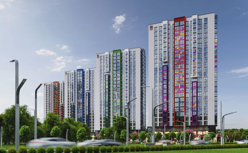 Дом "Марсель" второй слева Дом "Марсель" второй слева