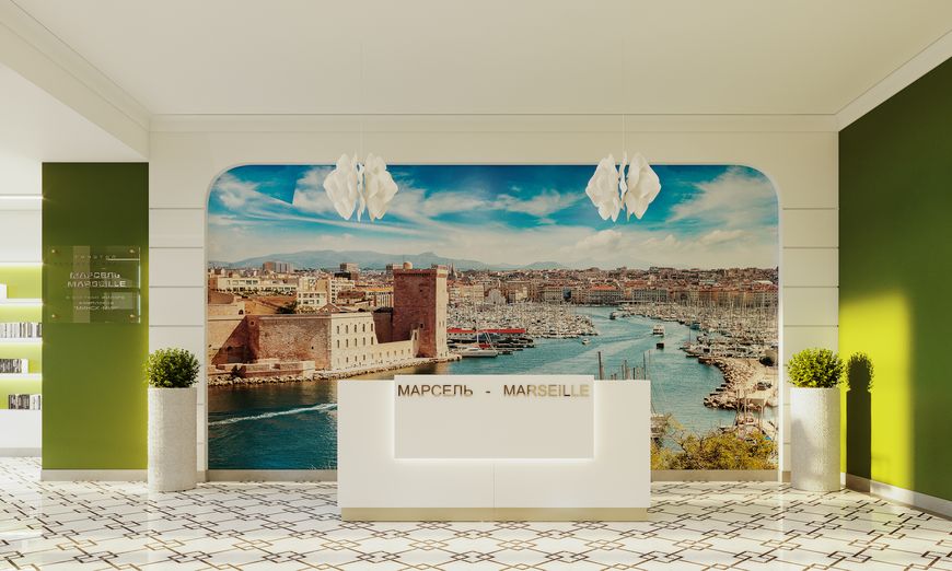 Дизайнерское лобби дома "Марсель" Дизайнерское лобби дома "Марсель"