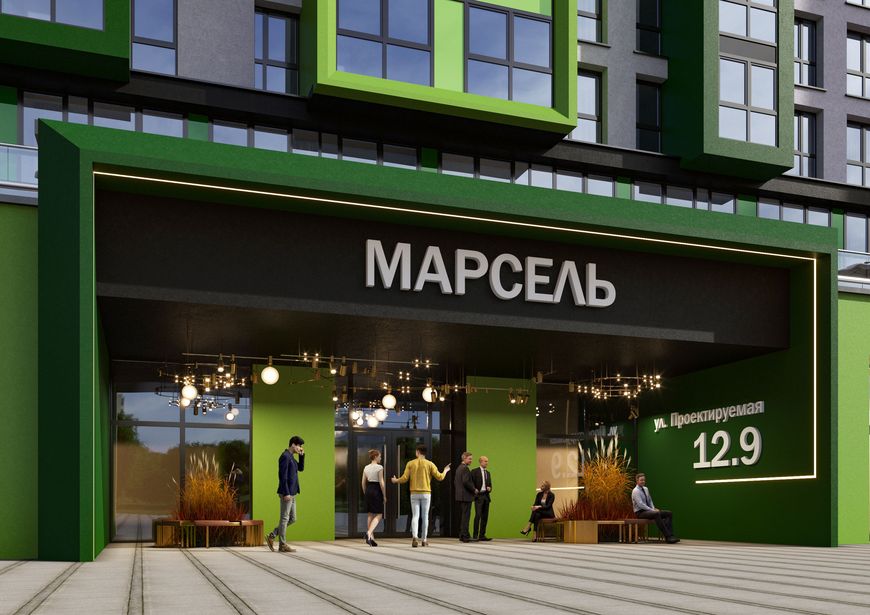 Главный вход в дом "Марсель" Главный вход в дом "Марсель"