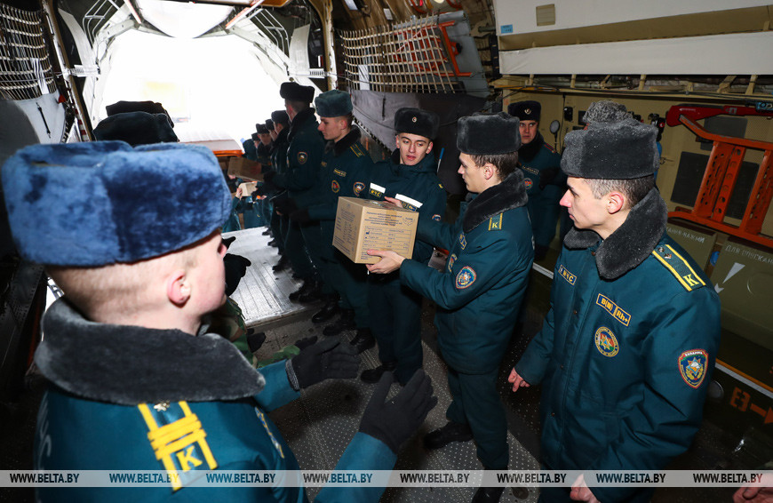 Беларусь отправляет гуманитарную помощь в КНР, 2020 год