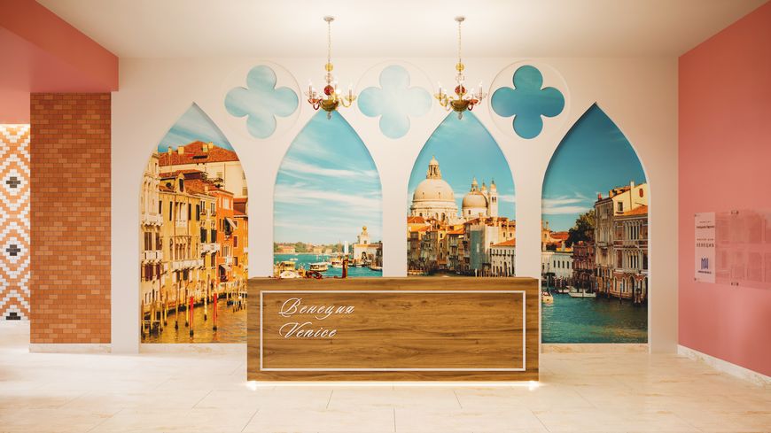 Дизайнерское лобби дома "Венеция"