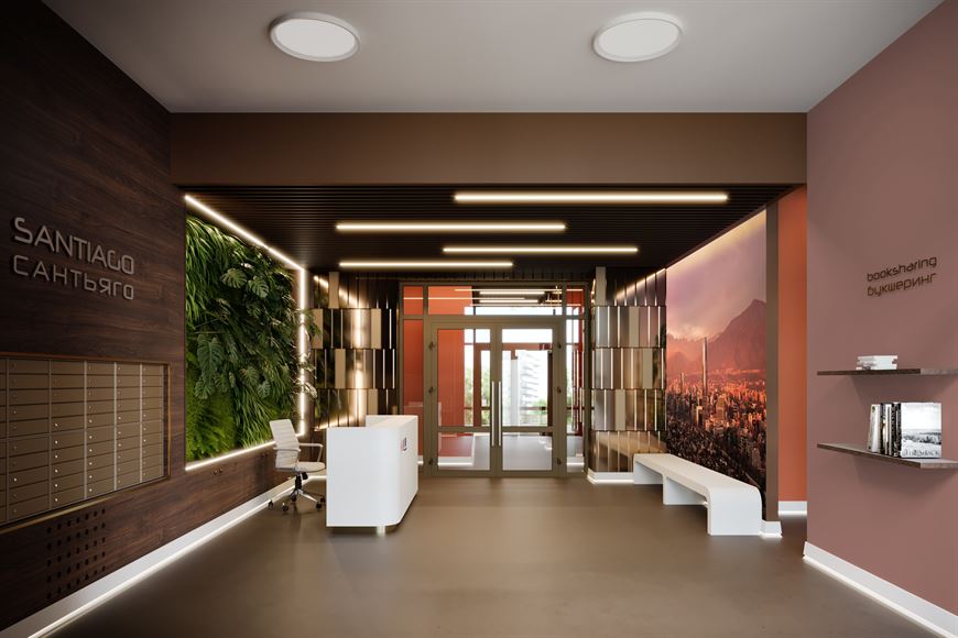 Вестибюль дома "Сантьяго" Вестибюль дома "Сантьяго"