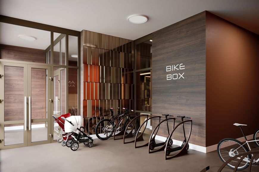 Байк-бокс в доме "Лима" Байк-бокс в доме "Лима"