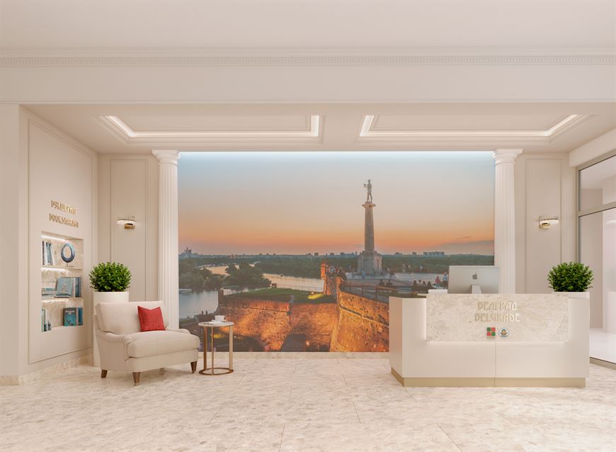 Дизайнерское лобби в доме "Белград" Дизайнерское лобби в доме "Белград"