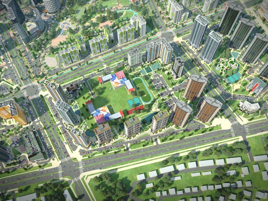 Квартал "Северная Америка" с высоты птичьего полёта Квартал "Северная Америка" с высоты птичьего полёта