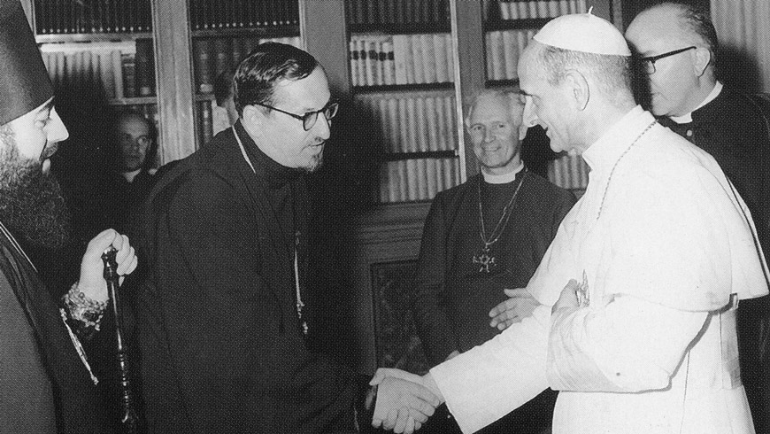 На приеме у Папы Римского Павла VI. Ватикан, 1963-1965 На приеме у Папы Римского Павла VI. Ватикан, 1963-1965