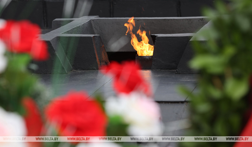 Акция памяти проходит 22 марта в мемориальном комплексе "Хатынь", 2021 год