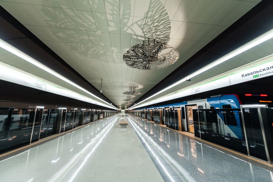 Станция метро "Ковальская слобода" Зеленолужской линии Минского метрополитена (открытие "Аэродромной" запланировано на 2023 год) Станция метро "Ковальская слобода" Зеленолужской линии Минского метрополитена (открытие "Аэродромной" запланировано на 2023 год)