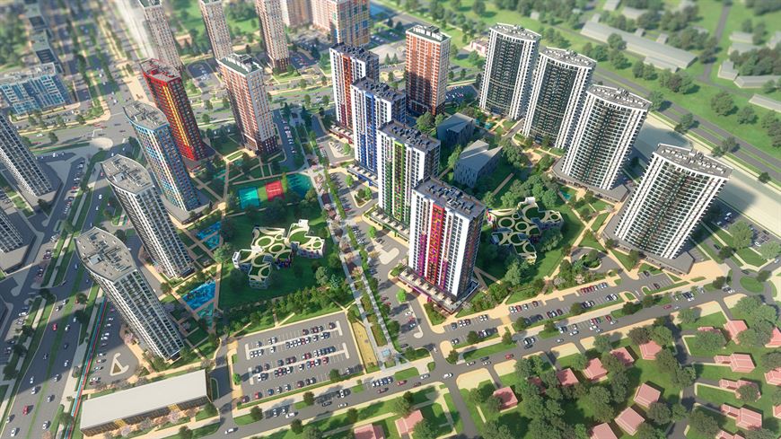 Квартал "Западная Европа" с высоты птичьего полета Квартал "Западная Европа" с высоты птичьего полета