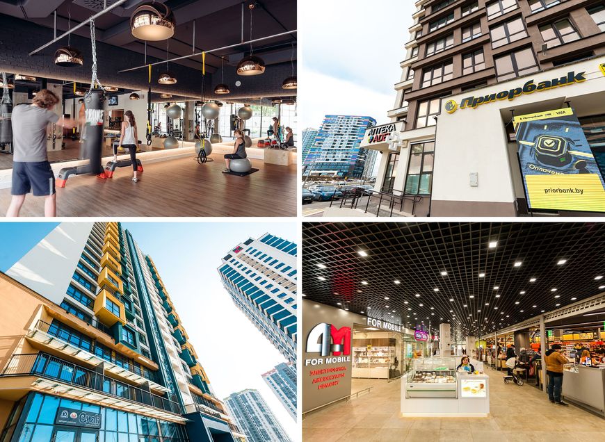 Коммерческие объекты в стилобатах новостроек Minsk World Коммерческие объекты в стилобатах новостроек Minsk World