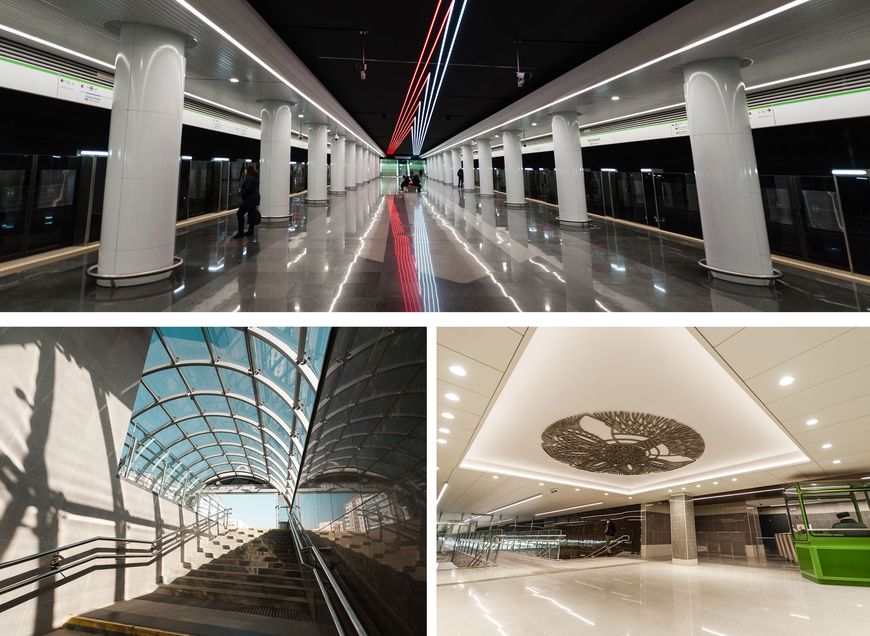 Новые вестибюли и переходы Зеленолужской линии Минского метрополитена Новые вестибюли и переходы Зеленолужской линии Минского метрополитена