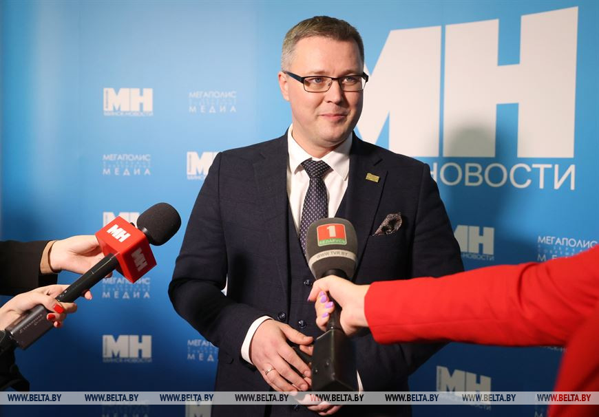 Председатель правления ОО "Белорусский союз журналистов", генеральный директор УП "Агентство "Минск-Новости" Андрей Кривошеев Председатель правления ОО "Белорусский союз журналистов", генеральный директор УП "Агентство "Минск-Новости" Андрей Кривошеев