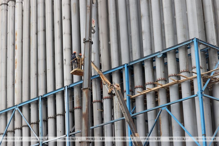 Монтаж установки по охлаждению газов Монтаж установки по охлаждению газов