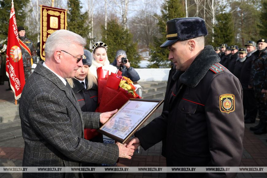Заместитель председателя Могилёвского облисполкома Валерий Малашко во время митинга Заместитель председателя Могилёвского облисполкома Валерий Малашко во время митинга
