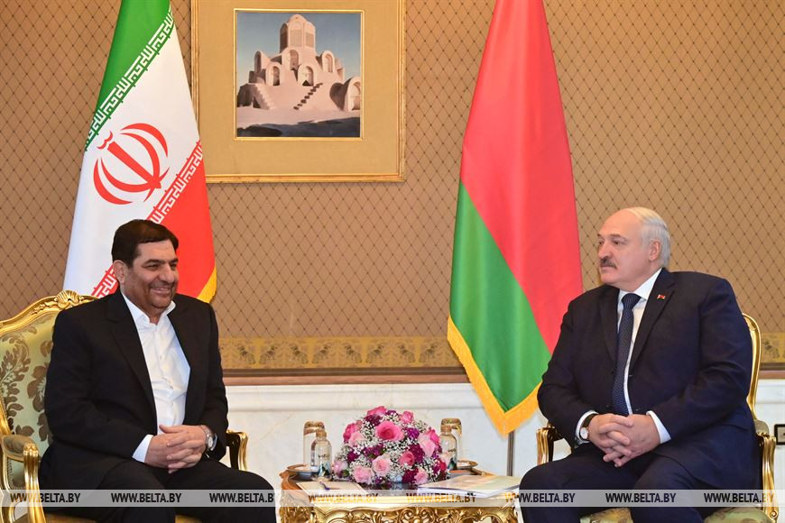 Мохаммад Мохбер и Александр Лукашенко Мохаммад Мохбер и Александр Лукашенко